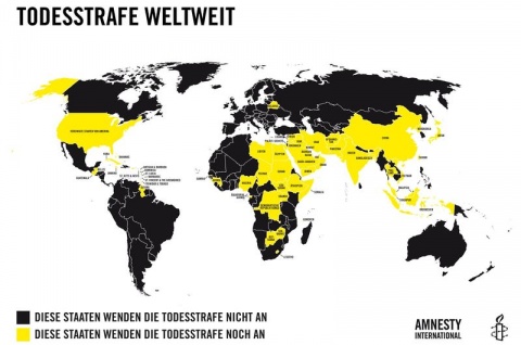 Todesstrafe - grafik Weltweit (Amnesty International)