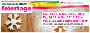 Weihnachten - Wir haben geöffnet @ HOSI Linz | Linz | Oberösterreich | Österreich