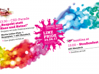 Linz PRIDE 2017: Respekt statt Hass und Hetze