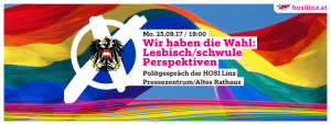 Wir haben die Wahl: Lesbisch/schwule Perspektiven ab 2017 @ Pressezentrum des Alten Rathauses Linz | Linz | Oberösterreich | Österreich