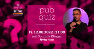 Pub Quiz - August @ Queer Bar forty nine