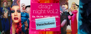 Verschoben: Drag* Night Vol. 2 @ Queer Bar forty nine