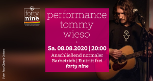 Performance Tommy Wieso @ Queer Bar forty nine