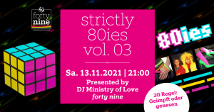 Strictly 80ies Vol.03 @ Queer Bar forty nine