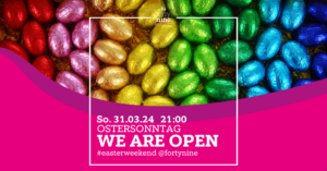 We are open  @ Queer Bar forty nine