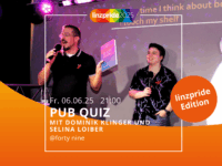 linzpride 2025 – Pub Quiz Mit Dominik Klinger und Selina Loibner