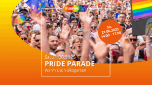 linzpride 2025 – pride parade @ Start; Volksgarten