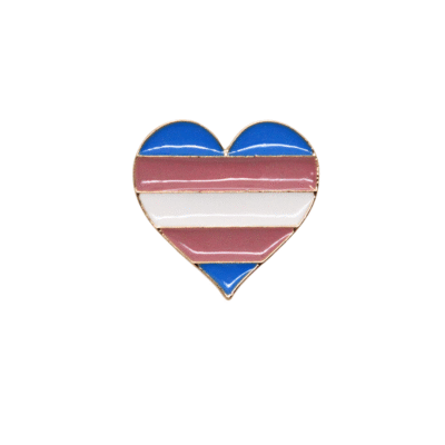 Pin "Trans*" herzförmig