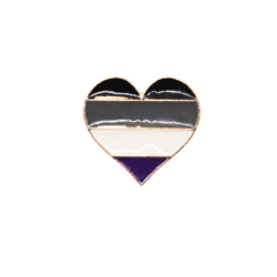 Pin "Asexual" herzförmig