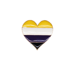 Pin "Non-binary" herzförmig
