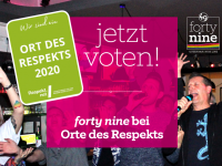 Jetzt voten – forty nine bei „Orte des Respekts“