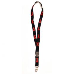 Schlüsselband "Red Ribbon" lang