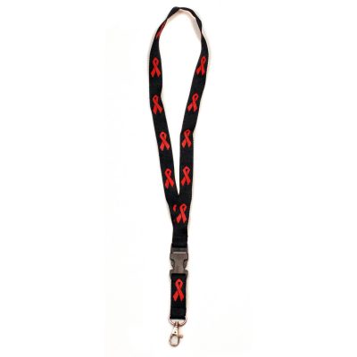 Schlüsselband "Red Ribbon" lang