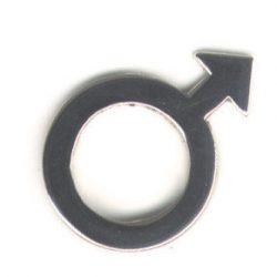 Pin Männerzeichen einzeln