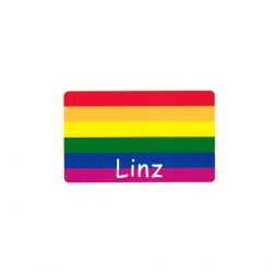 Regenbogen-Aufkleber „Linz“