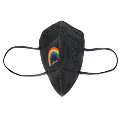 FFP2-Maske schwarz "Rainbow" – Bild 2