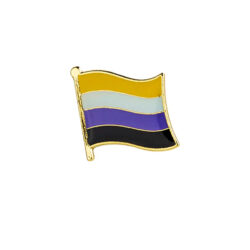 Pin "Non-binary" geschwungen