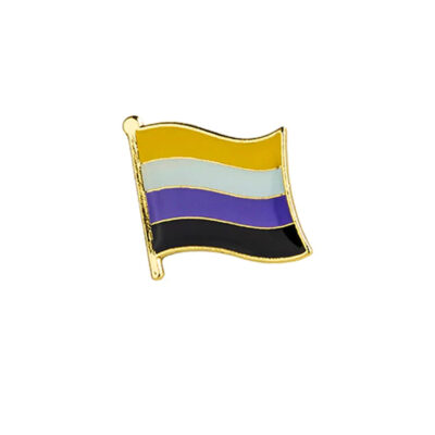 Pin "Non-binary" geschwungen