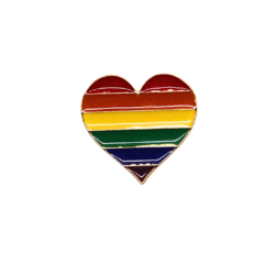 Pin "Rainbow" herzförmig