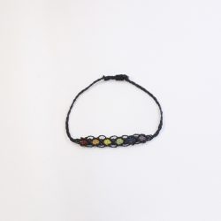 Armband Diamant/schwarz "Rainbow"