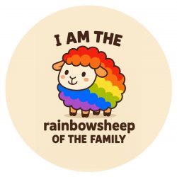 Button "Queer Sheep" (Rainbow)
