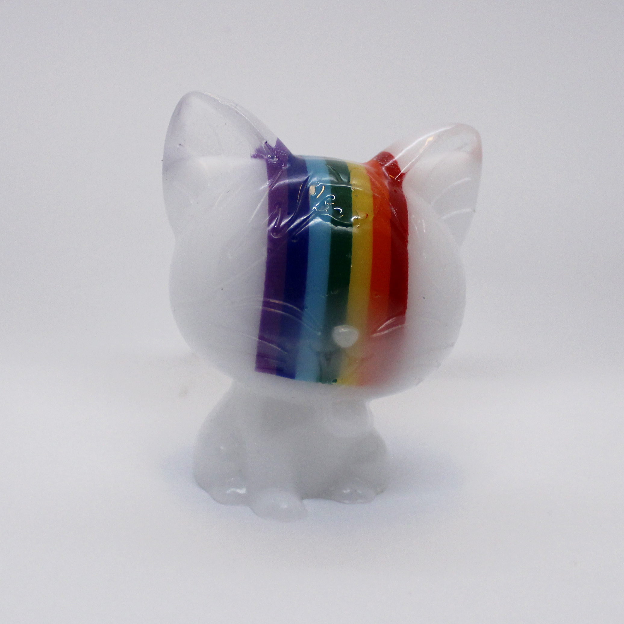 Figur Epoxid Cat big "Rainbow"